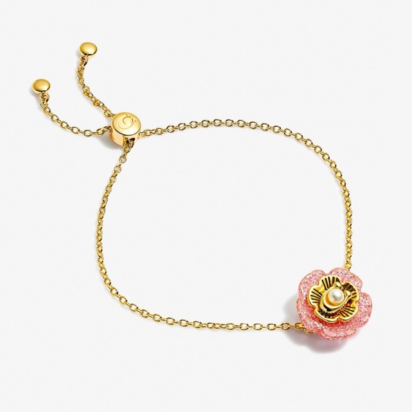 NWT Coach Tea Rose Bracelet Pink Gold - Picture 1 of 3